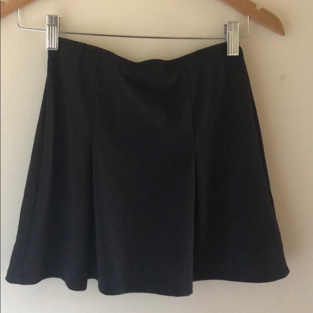 Pleated Black Skirt